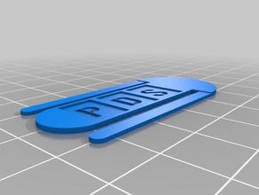 pds paper clip office paperclip 3d print model - Mito3D