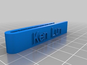 ken prendedor de gravata os acessórios personalizado 3d print model - Mito3D