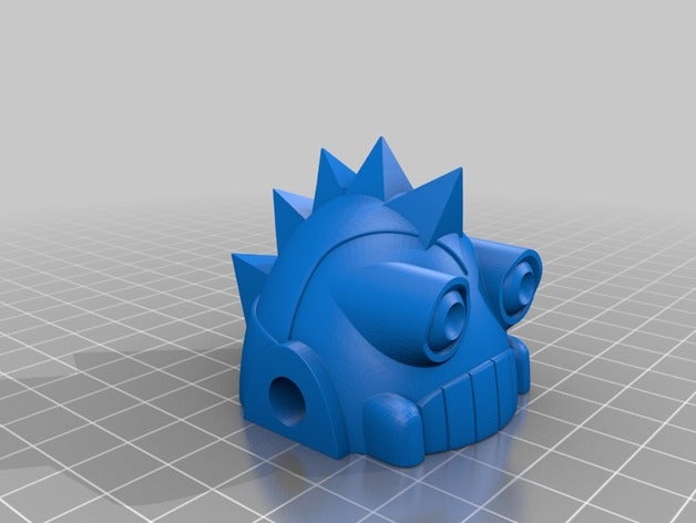 kongotronic dragonpunk rock head 3d printing 3D print model - Mito3D