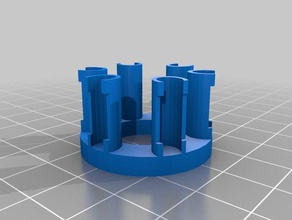 la mia gomma su misura band loom fishtail maker-6 pin bracciali 3d print model - Mito3D