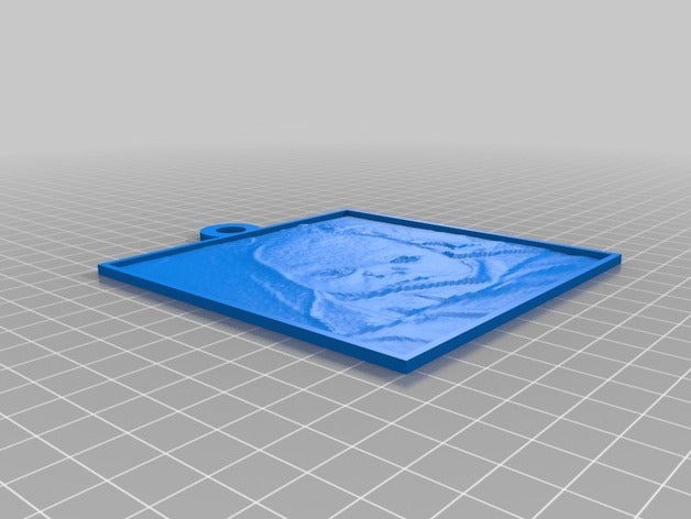 bebe ok cuadrado 2d art personalizado 3D print model - Mito3D