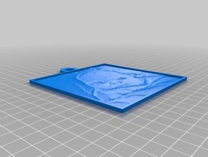 bebe ok cuadrado 2d art personalizzato 3d print model - Mito3D