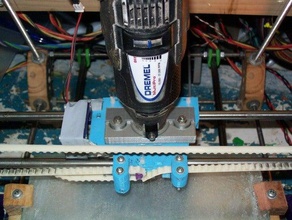 dremel holder prusa carriage other 3d print model - Mito3D