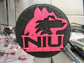 Kuzey ıllinois Üniversitesi işaretler logoları 3d print model - Mito3D
