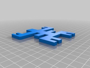 minecraft Skelett-puzzle Rätsel mine craft 3d print model - Mito3D