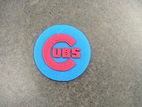 chicago cubs işaretler logoları 3d print model - Mito3D