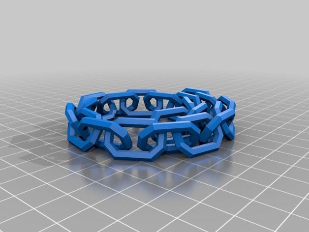 20 link-spiral-Kette andere angepasst 3D print model - Mito3D