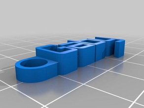 il mio messaggio personalizzato portachiavi gaby organizzazione 3d print model - Mito3D