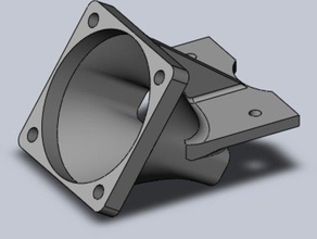 cupcake cnc y-axis stepper motor 40mm fan mount duct 3d printer accessories 3d print model - Mito3D
