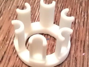 hexafish loom Kunst tools Gummi-band 3d print model - Mito3D