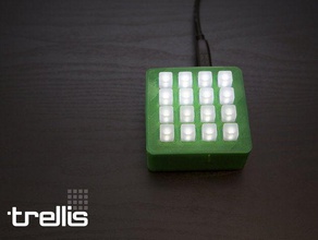 trellis box enclosure adafruit 4x4 keypad electronics 3d print model - Mito3D