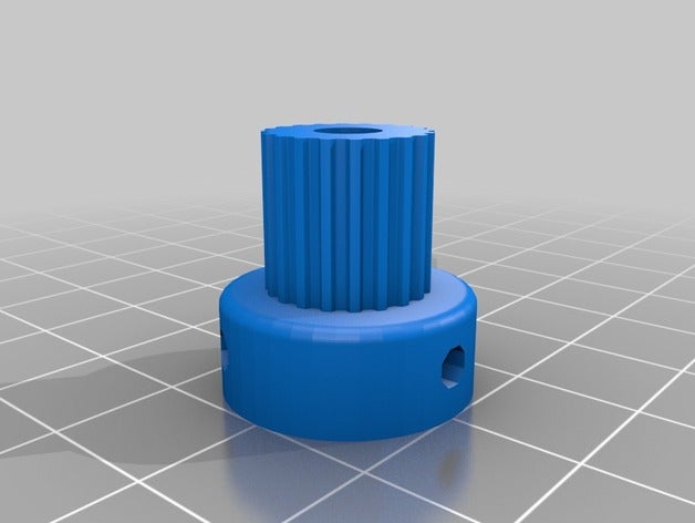 gt2 pully 20t 3d de la impresora partes personalizado 3D print model - Mito3D