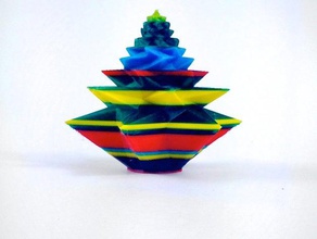 christmas tree geometric Dekor 3d-labstore 3d print model - Mito3D
