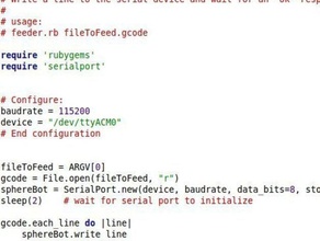 inviare gcode spherebot script ruby altri eggbot 3d print model - Mito3D