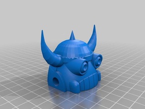kongotronic viking cabeça atualizado 3d impressão 3d print model - Mito3D