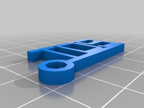 tds portachiavi i personalizzato 3d print model - Mito3D