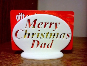 feliz navidad papá don titular de la tarjeta otros 3d print model - Mito3D