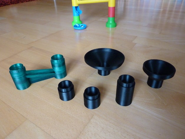 murmelbahn de mármol la construcción los juguetes scad 3D print model - Mito3D