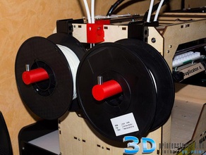 benzer şekilde yazıcılar teksir yan spoolholder filamentmanager çoğaltıcı 3d aksesuarlar 3d print model - Mito3D