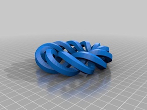 torus knot math art 3d print model - Mito3D