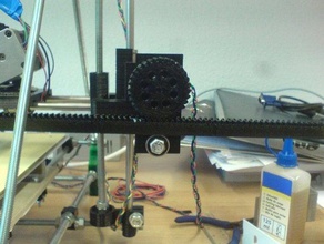 rack pinion x-axis other 3d print model - Mito3D
