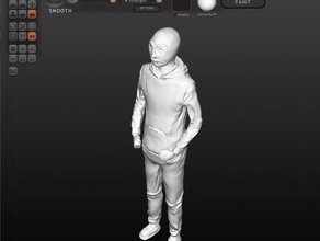 parka de hombre personas humanos 3d print model - Mito3D
