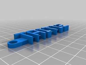 taiti2keychain organización personalizado 3d print model - Mito3D