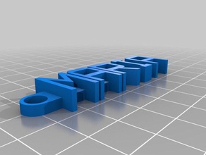 maria keychain organization customized 3d print model - Mito3D