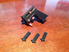 kompakte dart launcher - Spielzeug Spiele gun nerf Frühling 3d print model - Mito3D