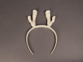 reindeer headgear costume 3d print model - Mito3D