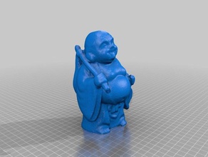 feliz buddah art makerbotdigitizer mutliscan 3d print model - Mito3D