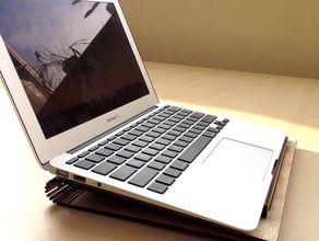 foldo otros la base del portátil lasercut el macbook air madera contrachapada wdka 3d print model - Mito3D