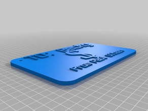 becky customized sign signs logos 3d print model - Mito3D