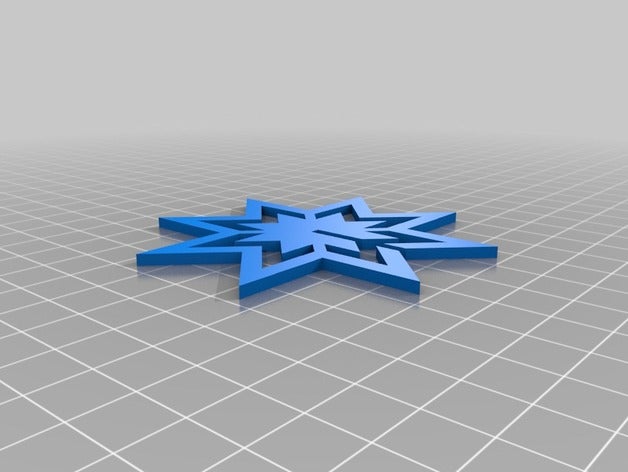 star ornament decor 3D print model - Mito3D