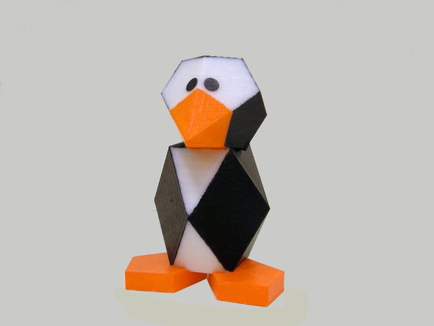 polyédriques pingouin les mathématiques art de l'art polyèdre l'hiver 3D print model - Mito3D