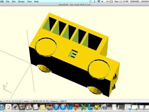 bus 3d de l'impression openscad 3d print model - Mito3D