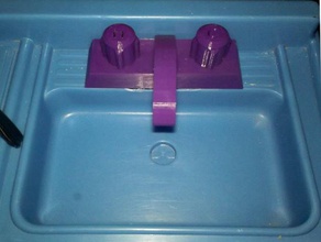 spielen kitchen sink Wasserhahn Spielsets 3d print model - Mito3D