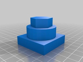 squirex decor circle design easy first hexagon ornament quick square 3d print model - Mito3D