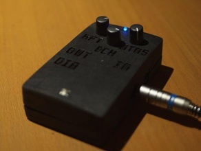 mais fino caso behringer vd-400 atraso pedal outros o áudio a caixa efeito instrumento m3 música openscad vd400 3d print model - Mito3D