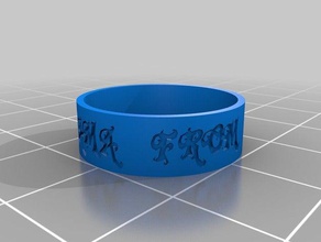 mama sasha los anillos personalizado 3d print model - Mito3D