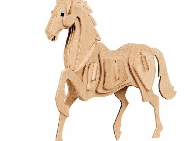 Quebra-cabeça em 3d cavalo outros animais animal de estimação peças 3D print model - Mito3D