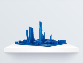 skyline Gebäude Strukturen Architektur bq Stadt 3d print model - Mito3D