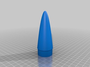 model rocket nose cone high-rez other nosecone 3d print model - Mito3D