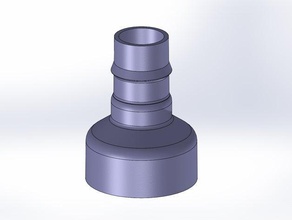 il tubo di aspirazione adattatore 2-14 1-14 macchina strumenti 3d print model - Mito3D