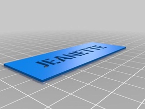 jeanette sanat araçlar özelleştirilmiş 3d print model - Mito3D