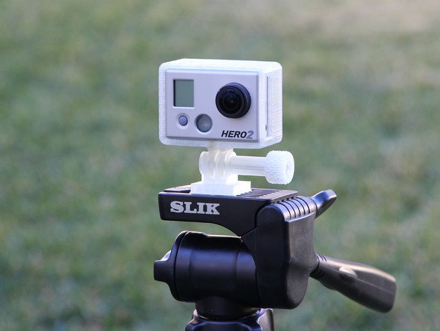 gopro hero2 trípode de la cámara slik 3D print model - Mito3D