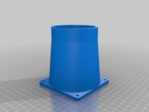 cone ventilateur 90 mm extraction imprimante 3d printers extracteur k3800 3d print model - Mito3D