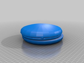 bir baskı cheeseburger gıda içecek 3d print model - Mito3D