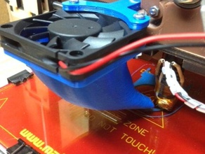 extrusion cooling fan holdercowling makerfarm prusa i3 3d printer accessories extruder 3d print model - Mito3D