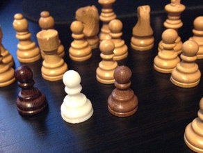 tiny pawn travel chess game other 3d print model - Mito3D